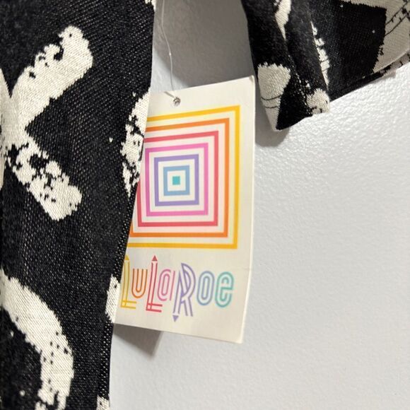 Lularoe Julia XOXO Black And White Dress. Size XS - Picture 3 of 3